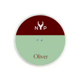 NYP Oliver PEMF Device: Compact, two-toned device with a calming green and burgundy design.