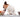 Jack Russell Terrier dog choosing fresh chicken and vegetables over kibble.